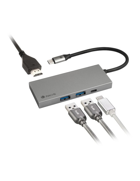 NGS Adaptador Multipuerto USB C Ultraligero 3.0 PD