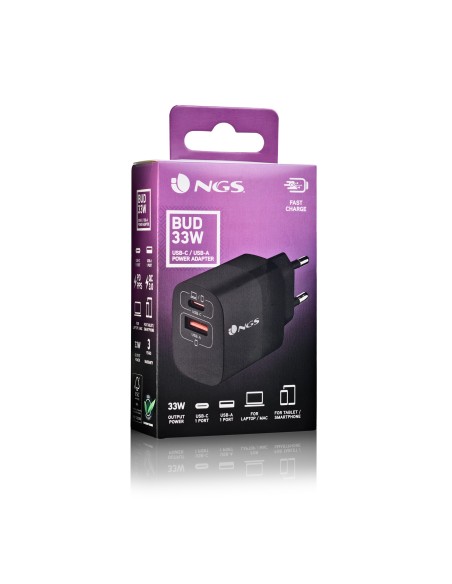 NGS Carg Pared 33W ULTRAR GAN 2USBC 2USBA