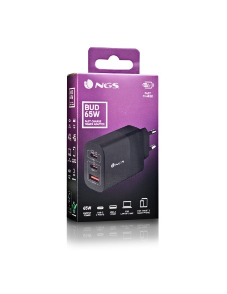 NGS Carg Pared 65W ULTRAR GAN 2USBC 2USBA