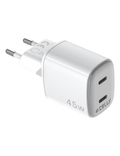 Celly Cargador Gan 2 USBC 45w WH
