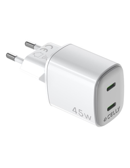 Celly Cargador Gan 2 USBC 45w WH