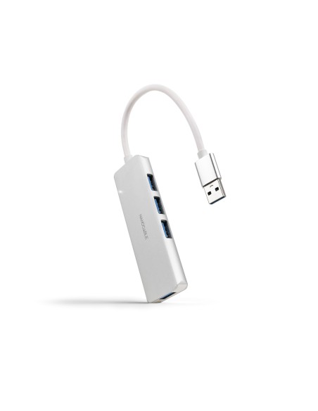 Nanocable Hub USB 3.0 4 x USB 3.0 10cm. Gris