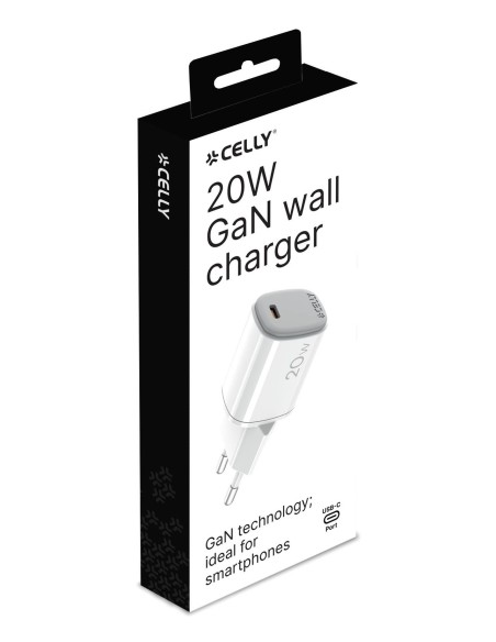 Celly Cargador Gan 1 UsbC 20W WH