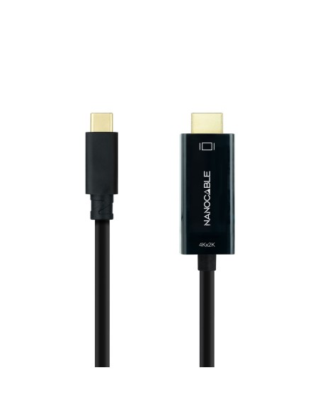 Nanocable Conversor USB-C HDMI Negro, 5 m