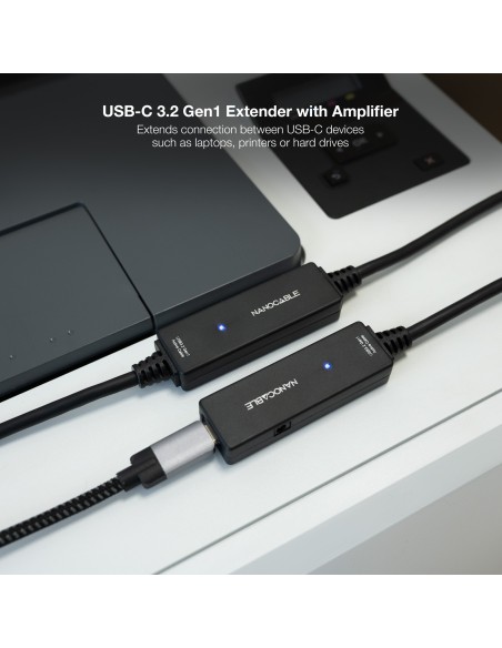 Nanocable Cable USB 3.2 amplif. C M-C H 10 m