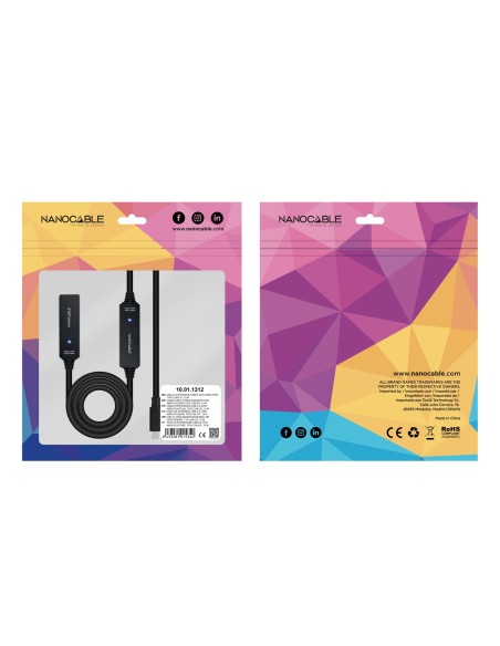 Nanocable Cable USB 3.2 amplif. C M-C H 10 m