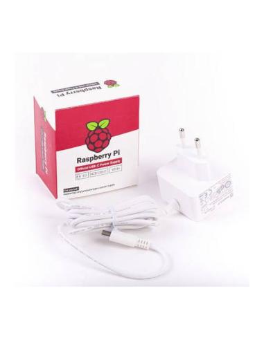 RASPBERRY FUENTE DE ALIMENTACION PI 4 USB-C 5.1V 3A BLANCO