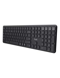TRUST TECLADO WIRELESS VAIYA NEGRO