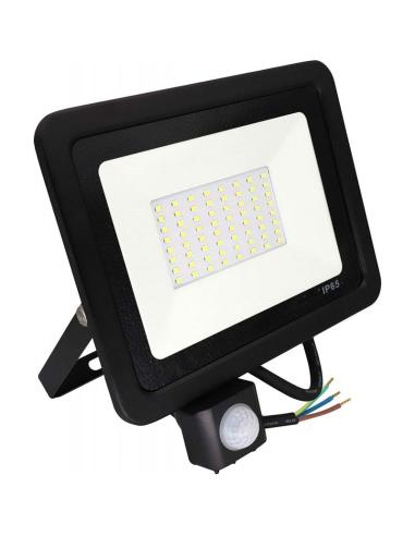 FOCO PROYECTOR LED S/MOVIMIENTO-CREPUSCULAR 100W BLANCO FRIO
