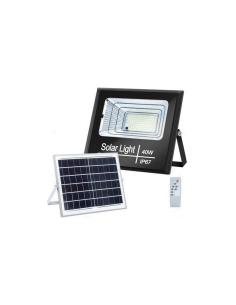 FOCO PROYECTOR LED SOLAR 40W IP66 PANEL POLICRISTALINO BLANCO FRIO