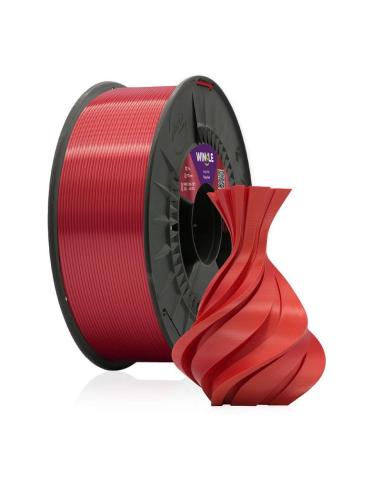WINKLE FILAMENTO ROJO RUBI PLA SILK 1.75MM 300 GRMERRY RED