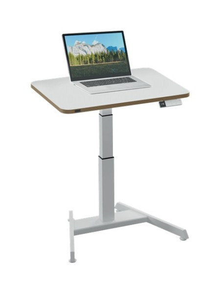 LEITZ MESA ESCRITORIO ERGO COMPACTO ELECTRICO BLANCOregulable en altura electricamente   tablero 80x60