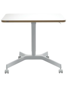 LEITZ MESA ERGO BLANCAregulable en altura neumatica   tablero 80x60