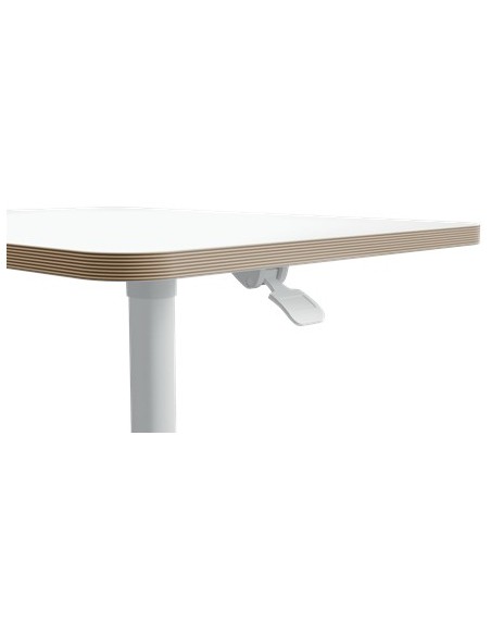 LEITZ MESA ERGO BLANCAregulable en altura neumatica   tablero 80x60