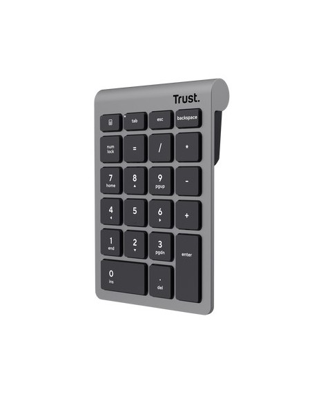 TRUST TECLADO NUMERICO XALAS USB PLATA