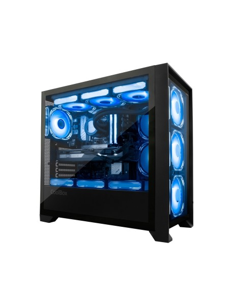 Coolbox Caja Gaming ATX Ge-2000 DualView S Fte
