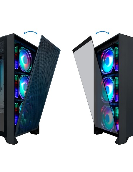 Coolbox Caja Gaming ATX Ge-2000 DualView S Fte