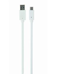 GEMBIRD CABLE USB 3.0 TIPO A MACHO/ C MACHO 0.1M BLANCO