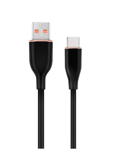 GEMBIRD CABLE USB A USB-C 1,5M NEGRO SILICONA