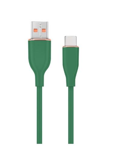 GEMBIRD CABLE USB A USB-C 1,5M VERDE SILICONA