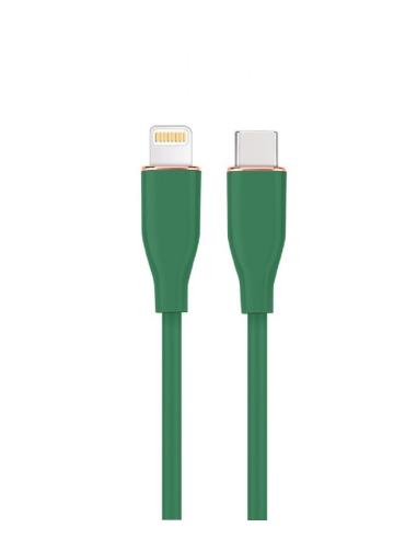 GEMBIRD CABLE USB-C A LIGHTNING 1,5M VERDE SILICONA