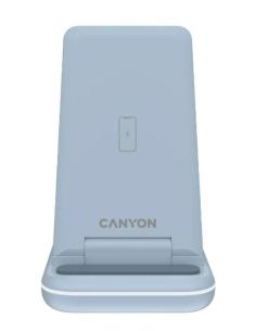 CANYON CARGADOR INALAMBRICO PLEGABLE WS-304 2 EN 1 AZUL POLVO