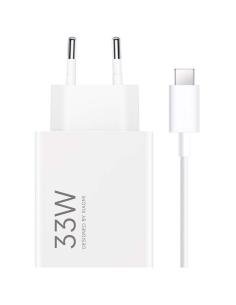 XIAOMI CARGADOR DE PARED 33W HYPERCHARGE USB-A BLANCOCARGADOR + CABLE