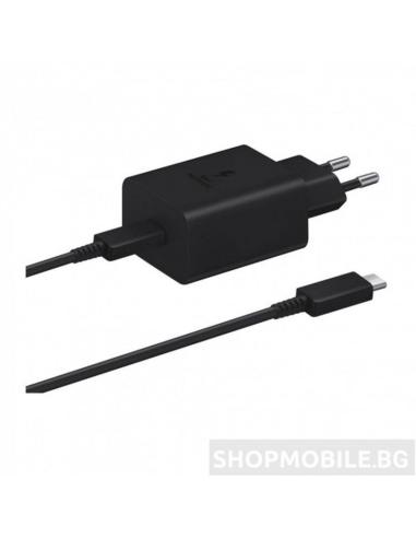 SAMSUNG CARGADOR DE PARED EP-TA845XBEGWW USB-C + CABLE NEGRO MAXIMO 45W OEMSIN CAJA