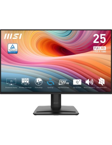 MSI MONITOR PRO MP251 E2 24.5 NEGRODISPLAYPORT   HDMI   VGA   120HZ   VESA
