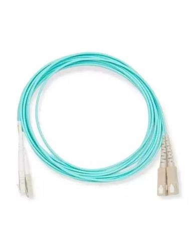 LAPARA CABLE FIBRA OPTICA MULTIMODE 50/125 DUPLEX OM3 SC/LC 1M
