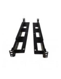 LAPARA GUIA AJUSTABLE RACK 19 PARA FONDO DE 470MM A 800 MM FIJACION FRONTAL COLOR NEGRO