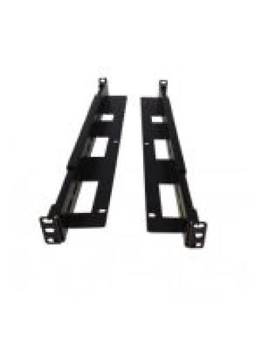 LAPARA GUIA AJUSTABLE RACK 19 PARA FONDO DE 470MM A 800 MM FIJACION FRONTAL COLOR NEGRO