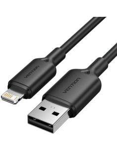 VENTION CABLE USB A LIGHTNING 2M NEGRO
