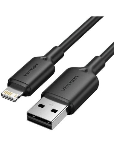 VENTION CABLE USB A LIGHTNING 2M NEGRO