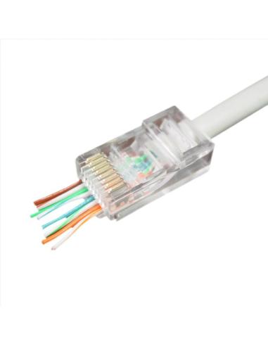 GEMBIRD CONECTOR RJ45 UTP CAT5 PAQUETE 100 UD PASS THROUGH