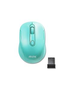 MTK RATON INALAMBRICO GT641 KRACK VERDE AGUA2.4Ghz / 1600 Dpi