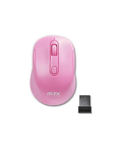MTK RATON INALAMBRICO GT641 KRACK ROSA2.4Ghz / 1600 Dpi