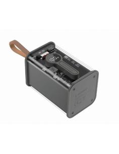 GEMBIRD POWERBANK 18.000mAh NEGRO TRANSAPARENTE