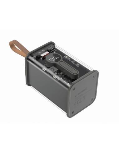 GEMBIRD POWERBANK 18.000mAh NEGRO TRANSAPARENTE