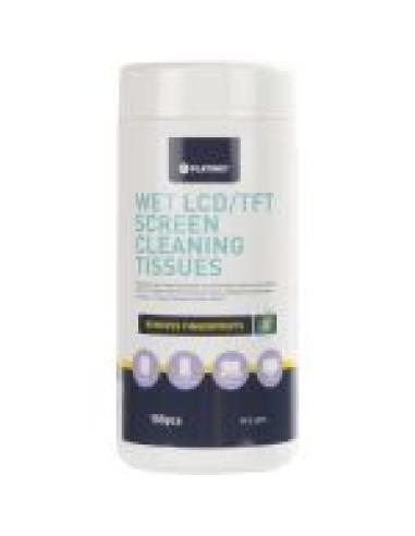 PLATINET TOALLITAS LIMPIEZA HUMEDAS LCD 20X13MM 100PCS