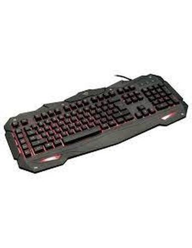 TRUST TECLADO GAMING GTX 840 MYRA 21977 (CAJA DETERIORADA)ILUMINACION LED 3 COLORES 5 TECLAS PROGRAMABLES USB