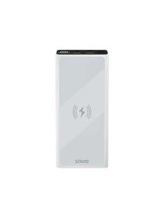 SAVIO POWERBANK 10000 INDUCCION MAH BA-06 BLANCOCARGA INALAMBRICA