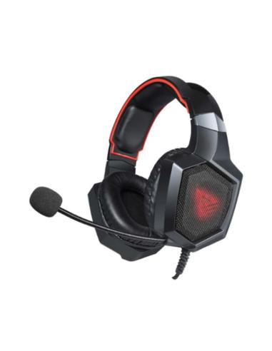 SAVIO AURICULARES GAMING FORGE JACK 3.5 MM + USBMULTIPLATAFORMA/ CABLE 2.2M/LUZ LED ROJA