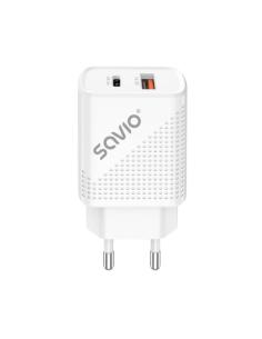 SAVIO CARGADOR USB 3.0 DE CARGA RÁPIDA 18W LA-04