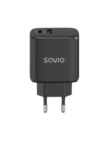SAVIO CARGADOR USB 3.0 DE CARGA RÁPIDA 30W LA-06/B