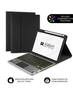 SUBBLIM FUNDA CON TECLADO KEYTAB PRO BT PARA IPAD 10.9 10A GEN/ NEGRA