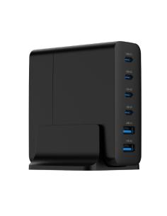 GEMBIRD CARGADOR RAPIDO 6 PUERTOS 75W4xUSB-C / 2xUSB-A