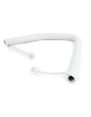 GEMBIRD CABLE TELEFONO ESPIRAL RJ10 4P4C 2M BLANCO
