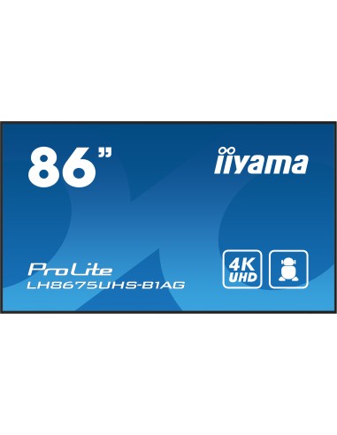 IIYAMA MONITOR LH8675UHS-B1AG 86 NEGROHDMI   DP   8MS   VESA
