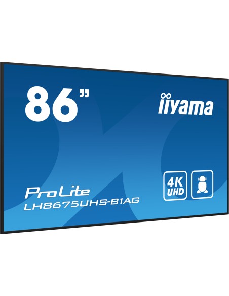 IIYAMA MONITOR LH8675UHS-B1AG 86 NEGROHDMI   DP   8MS   VESA